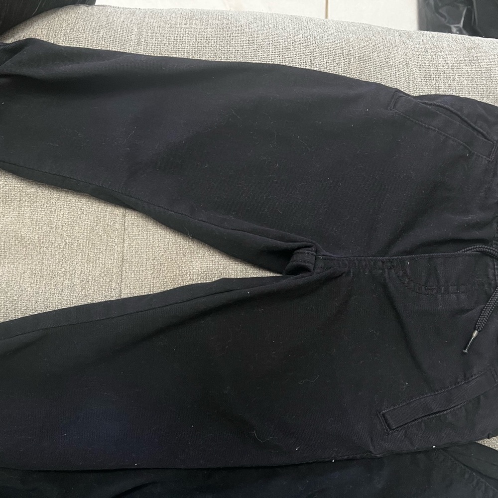 Black Joggers with Smooth Finish